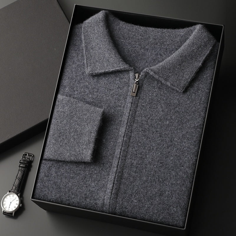 New Men's Cardigan Long Sleeve Sweater Coat Grayceful LLC