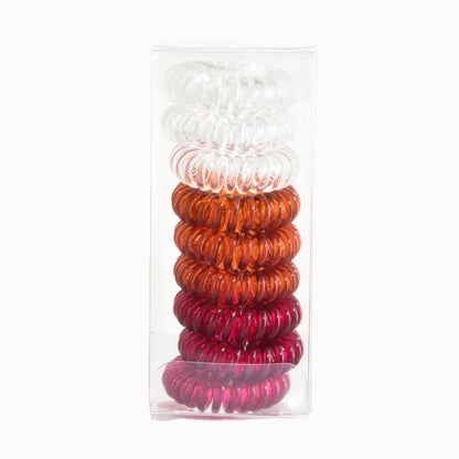 9 Pcs Spiral Hair Ties No Crease, Coil Hair Ties, Phone Cord Hair Ties, Women Ponytail Holder Elastics NovaCart