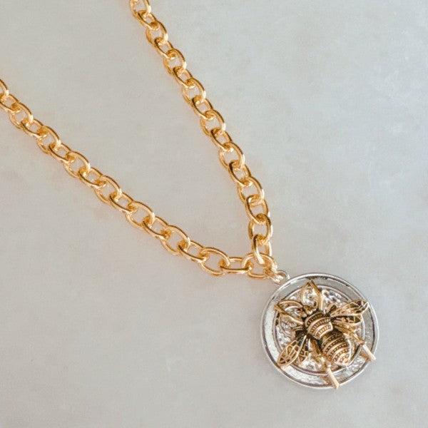 Bold And Antique Bee Chain Necklace Shop Style & More | Fresh Looks, Everyday Deals & Free Shipping