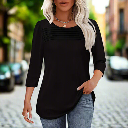 Women's 3-Pack 3 4 Sleeve Tunic Tops FitiqueFit