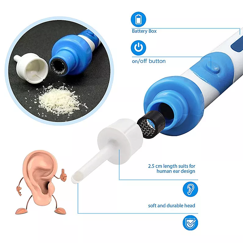 Safety Electric Cordless Vacuum Ear Cleaner Wax Remover Painless Cleaning Tool New Era Fashion LLc