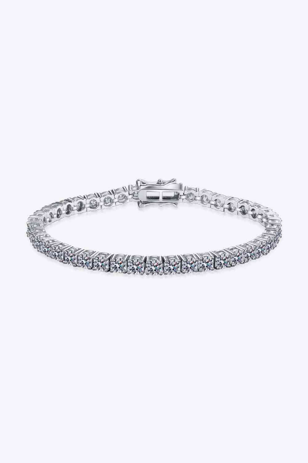 Moissanite Elegance Bracelet – Minimalist Design with 4.9 Carats of Sparkle See size chart under “more details” The Fashion Celestial