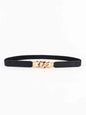 ElegantStyle Zinc Alloy Buckle Elastic PU Belt – Versatile and Stylish Accessory See size chart under “more details” The Fashion Celestial