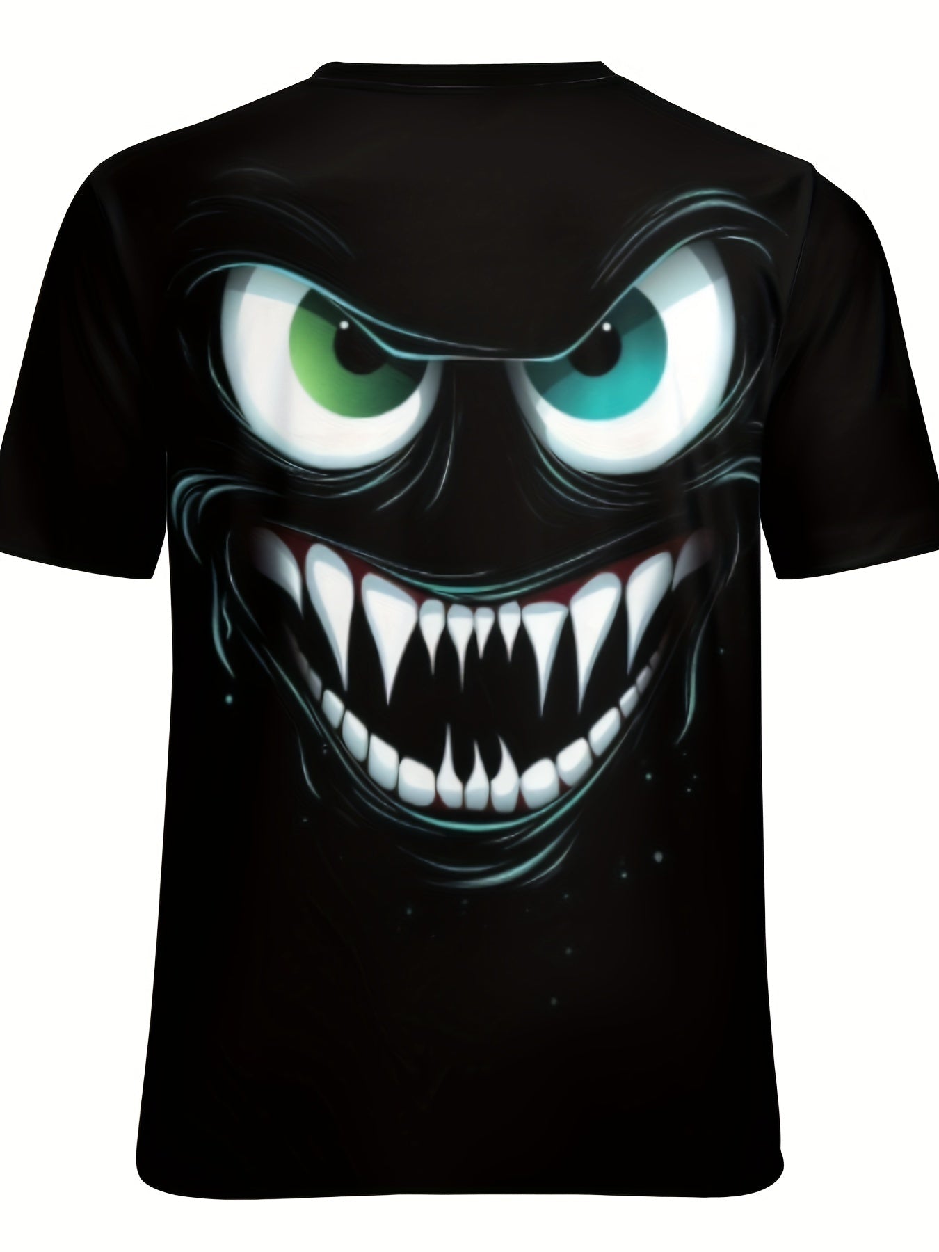 3D Evil Smile Shirt for Men – Streetwear Graphic Short Sleeve Tee FitiqueFit