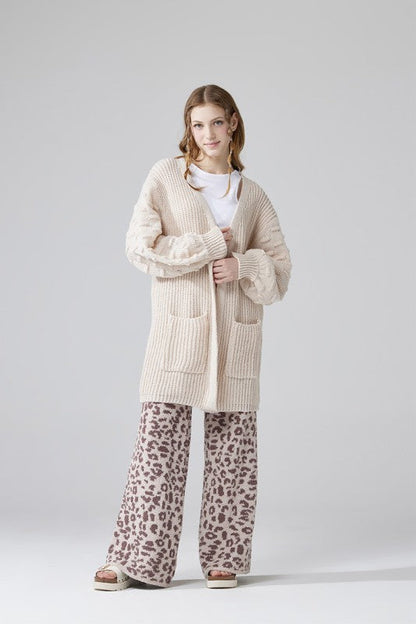 Oversized Pompom Sleeve Cardigan Shop Style & More | Fresh Looks, Everyday Deals & Free Shipping