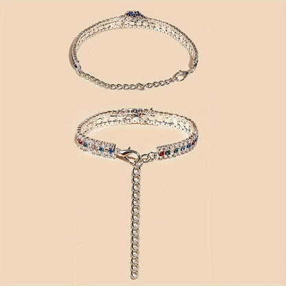 Elegant Pet Rhinestone Crown Pendant Necklace - Sparkling Multicolor Gemstone Accessory for Cats & Dogs, Random Color Selection NovaCart