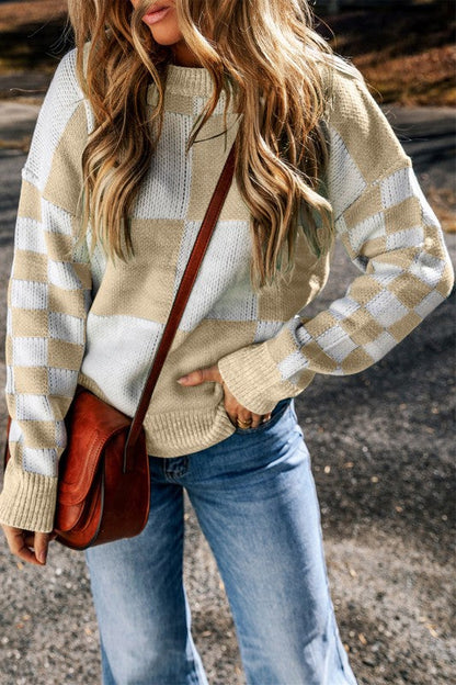 Abigail Print Drop Shoulder Sweater Shop Style & More | Fresh Looks, Everyday Deals & Free Shipping