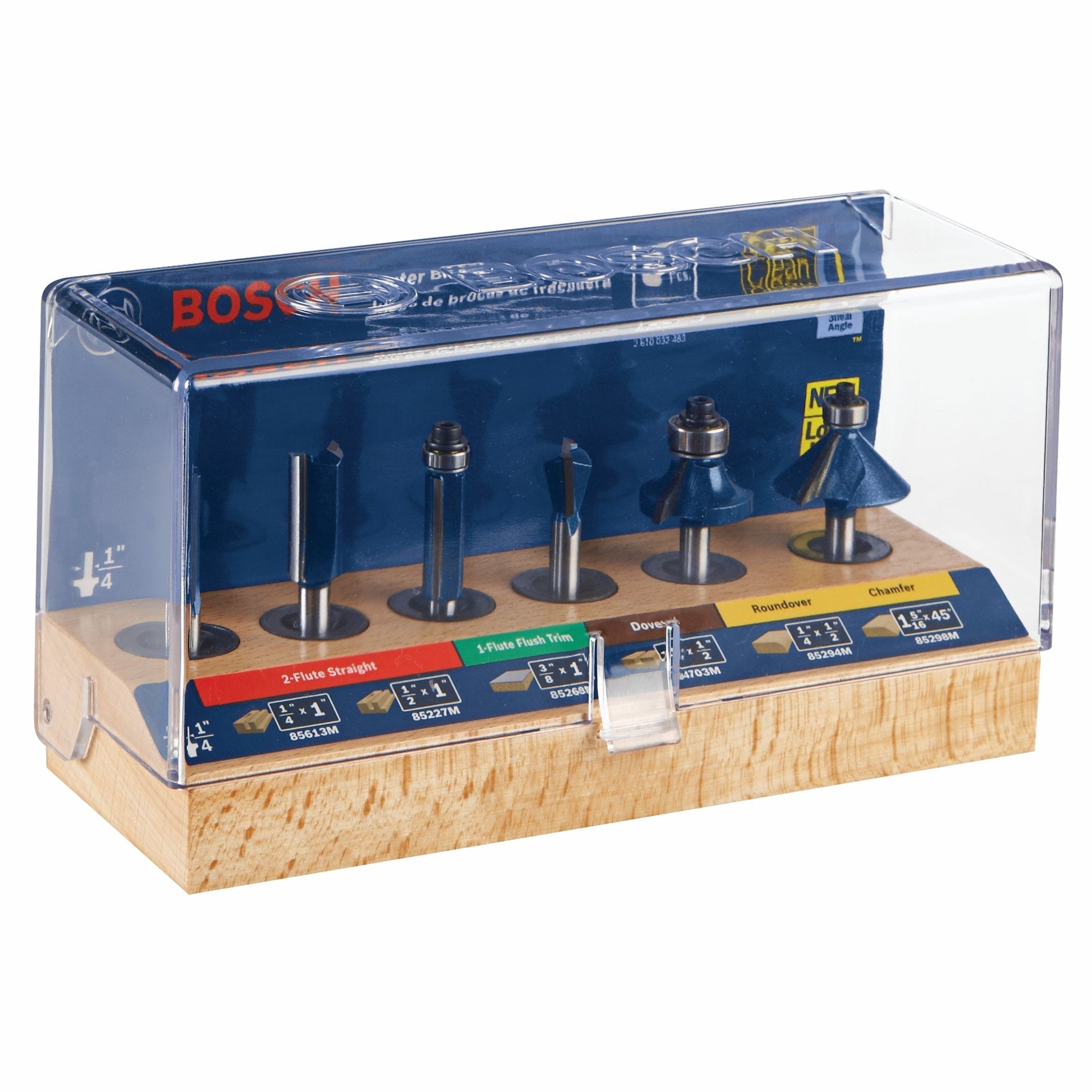BOSCH RBS006 6pc Multi-Purpose Set 1/4 In.-Shank VM Hardware