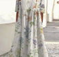 Women's Plus-Size Patchwork Maxi Dress – Relaxed Fit Casual Skirt FitiqueFit