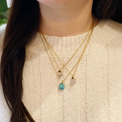 Meditation Semi-Precious Stone Pendant Necklace Shop Style & More | Fresh Looks, Everyday Deals & Free Shipping