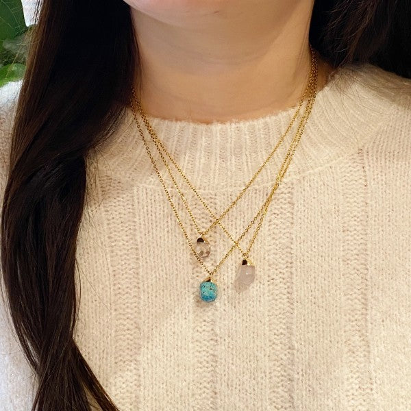 Meditation Semi-Precious Stone Pendant Necklace Shop Style & More | Fresh Looks, Everyday Deals & Free Shipping