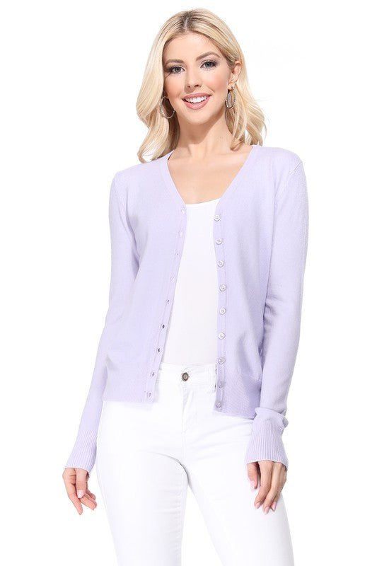 Women's V-Neck Button Down Knit Cardigan Sweater Shop Style & More | Fresh Looks, Everyday Deals & Free Shipping