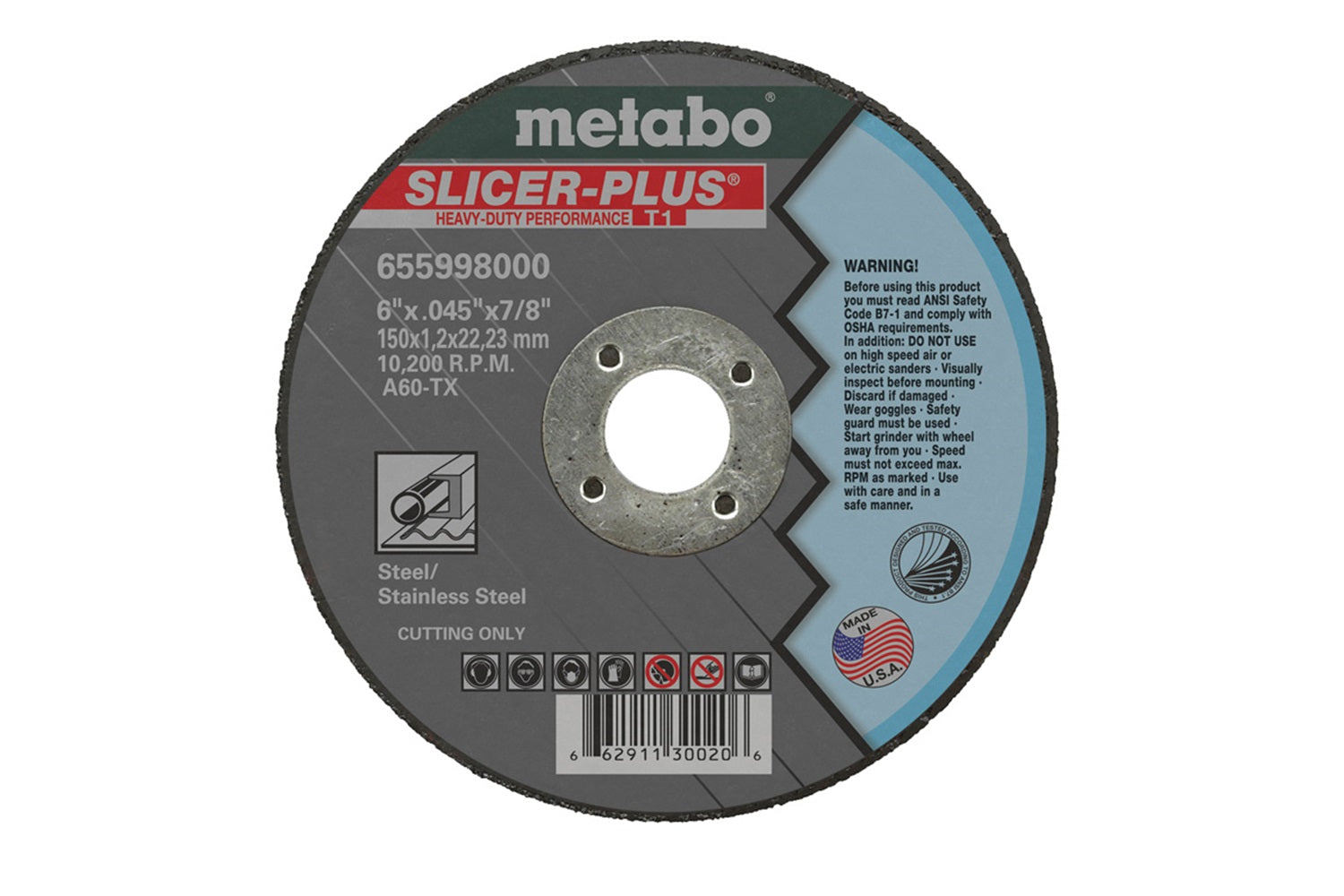 Metabo 655998000 6" Slicer Plus Blade VM Hardware