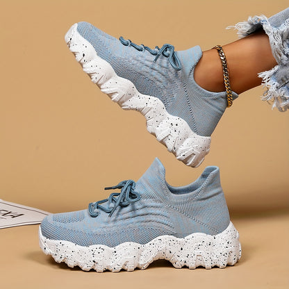 Women'S Plus Size Casual Sports Shoes | Lightweight Breathable Running Shoes, Fashionable Slip-On Style, Low Top, Round Toe, Fabric Upper and Insole, Rubber Sole NovaCart