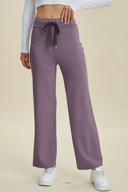 Basic Bae Full Size Air Scuba Drawstring Wide Leg Pants New Era Fashion LLc