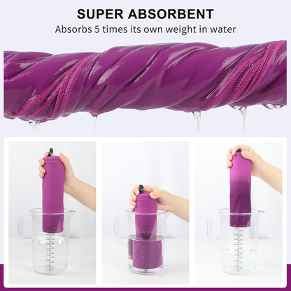 Microfiber Towel Perfect Travel & Gym & Camping Towel. Quick Dry - Super Absorbent - Ultra Compact - Lightweight. Suitable for Trip, Beach, Shower, Backpacking, Pool