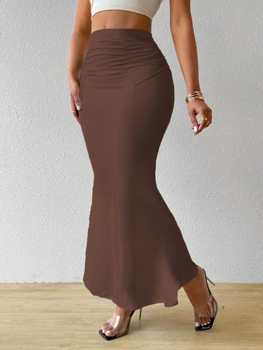 Popular Women's Dress With Zebra Pattern Tight Fitting High Waisted Fish Tail Fashion Skirt Grayceful LLC