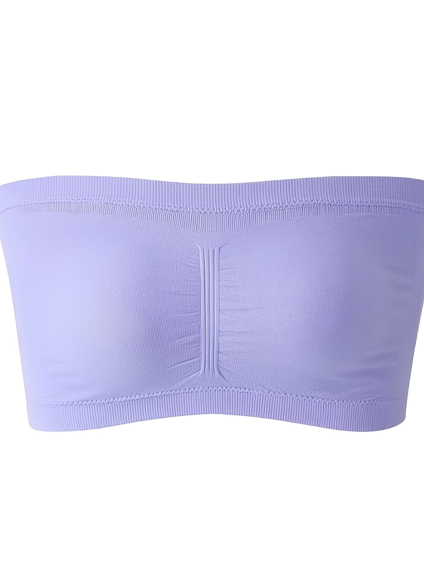 Plus Size Double-Layer Anti-See-Through Base Layer Tube Top Bra with Padded Cups, Wire-Free, and Underwire-Free NovaCart