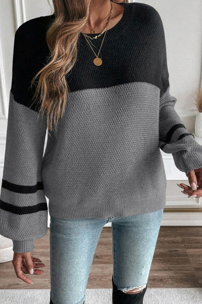 Colorblock Stripe Long Sleeve Sweater Shop Style & More | Fresh Looks, Everyday Deals & Free Shipping