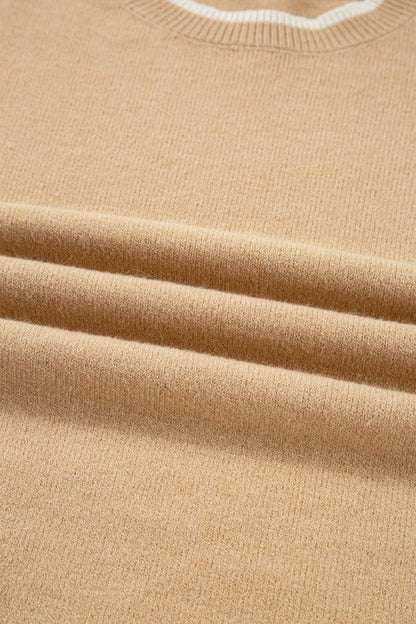 Ava Cuff Contrast Trim Sweater Shop Style & More | Fresh Looks, Everyday Deals & Free Shipping