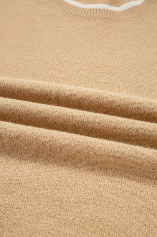 Ava Cuff Contrast Trim Sweater Shop Style & More | Fresh Looks, Everyday Deals & Free Shipping