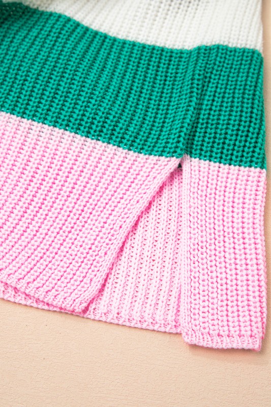 Plus Size Stripe Colorblock V-Neck Sweater Shop Style & More | Fresh Looks, Everyday Deals & Free Shipping
