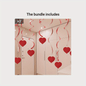6pcs Heart Spiral Hanging Decorations - Perfect for Holiday Parties & Celebrations, Perfect for Winter, New Year NovaCart