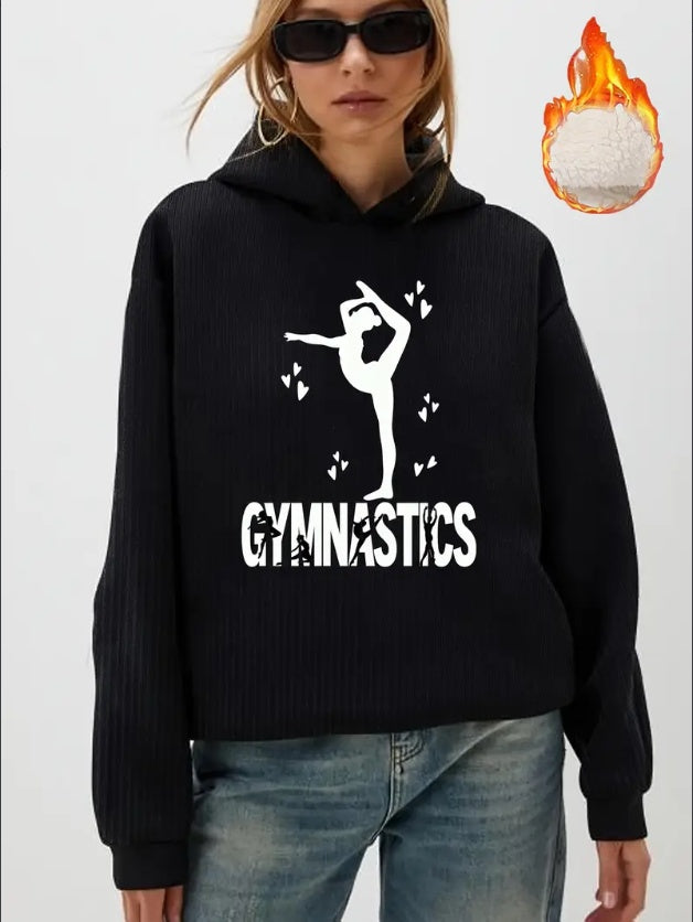 Women’s Gymnastics Print Hoodie FitiqueFit
