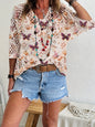 Women's Batwing-Sleeve Sweater – Hollowed-Out 3D Knitted Print Relaxed Fit FitiqueFit