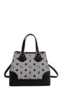 Nicole Lee USA Monogram Pattern Handbag with Rhinestones Decor New Era Fashion LLc