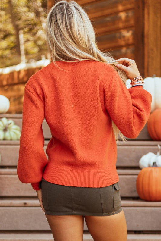Halloween Pumpkin Face Drop Shoulder Sweater Shop Style & More | Fresh Looks, Everyday Deals & Free Shipping