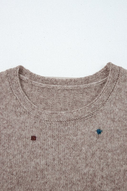 Polka Dot Drop Shoulder Sweater Shop Style & More | Fresh Looks, Everyday Deals & Free Shipping