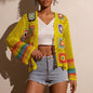 Hand-Crocheted Knitted Cardigan for Women FitiqueFit