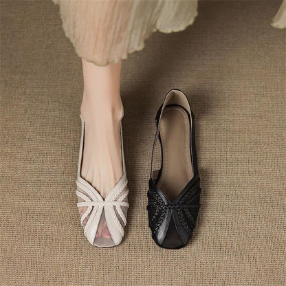 Women’s Fashion Mesh Breathable Low-Heel Versatile Sandals FitiqueFit