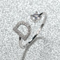 Popular Fashion Silvery AZ Letter Ring Initials Wedding Love Couple Rings Bridesmaid Gift NovaCart