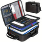 Fireproof Document Bag with Lock  Reflective Strip