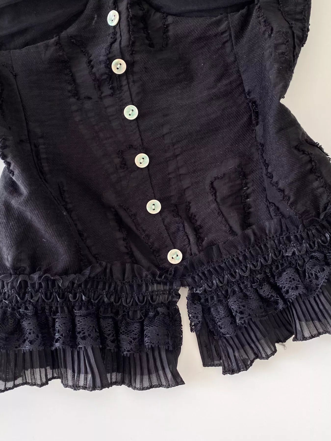 Lace Trimmed Ruffled Hem Tank New Era Fashion LLc