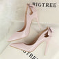 Women's Solid Color Cutout Back Bow High Heels See size chart under “more details” The Fashion Celestial