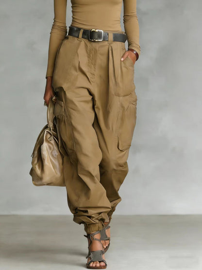 Women’s High-Waist Loose Fit Wide-Leg Casual Trousers FitiqueFit