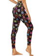 Cropped High-Waisted Skull Print Leggings FitiqueFit
