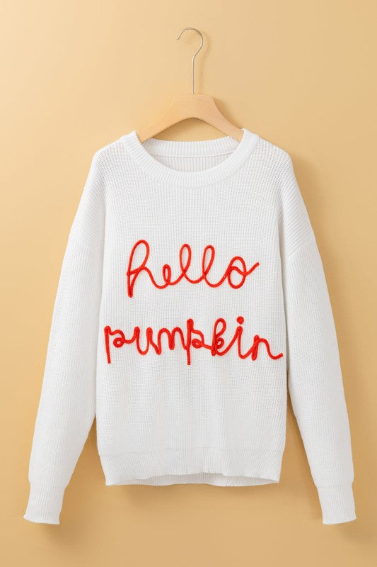 Hello Pumpkin Crewneck Sweater Shop Style & More | Fresh Looks, Everyday Deals & Free Shipping