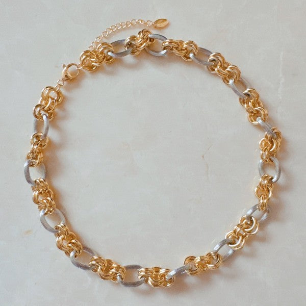 A Statement Two Tone Chain Necklace Shop Style & More | Fresh Looks, Everyday Deals & Free Shipping