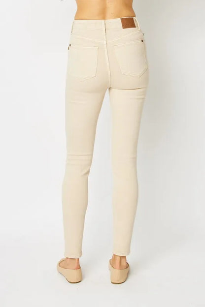 Judy Blue Full Size Garment Dyed Tummy Control Skinny Jeans New Era Fashion LLc