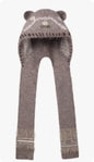 Women’s Cute Bear Ear Knitted Hat – Warm Ear-Covering Winter Beanie FitiqueFit
