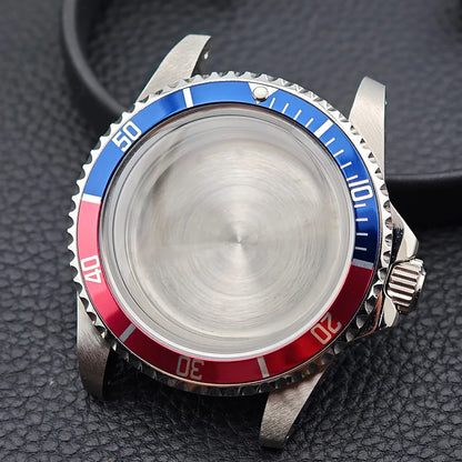 39.5MM Men'S Vintage Case Sapphire Glass FIT NH35 NH36 Movement for Retro Watch Case Watch Strap Watch Accessories