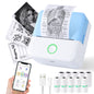 Thermal Mini Printer Portable Inkless Sticker Maker Bluetooth Printer for Phone Wireless Label Printer with Tape Free Cut Small Pocket Printer for Notes&Children DIY Compatible with iOS&Android New Era Fashion LLc