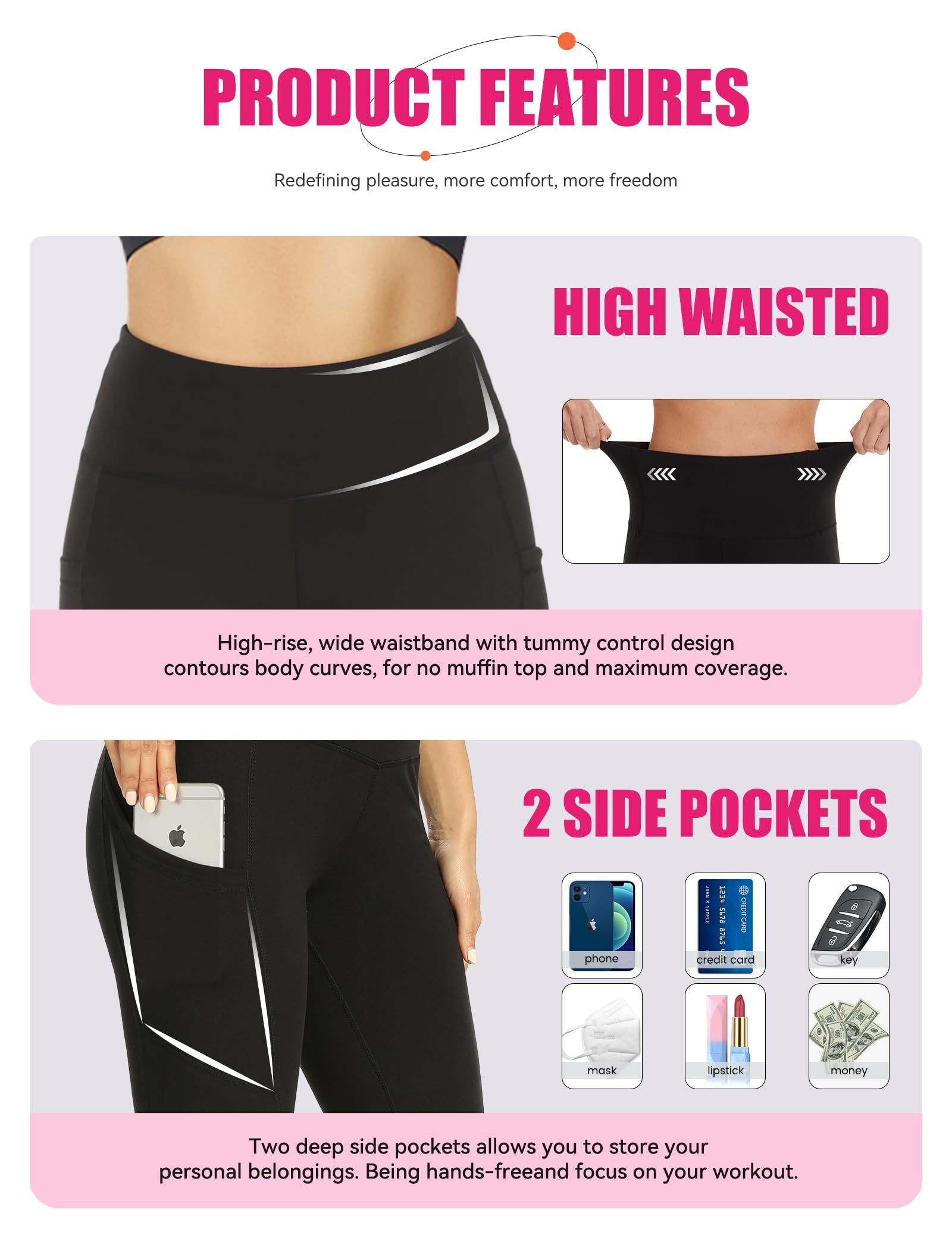3-Pack High-Waisted Biker Yoga Shorts FitiqueFit