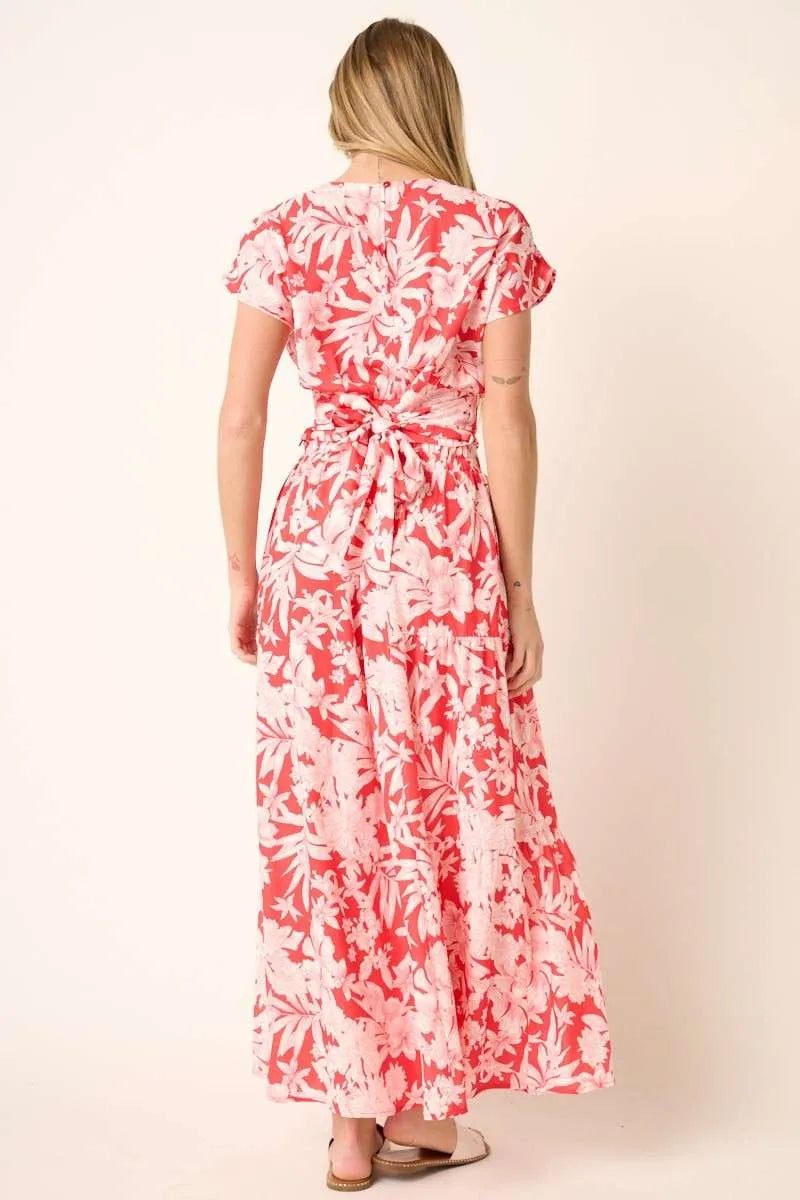 Mittoshop Tropical Print Top and Skirt Set West2East Surf