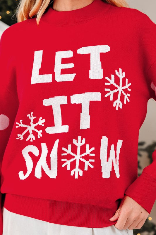 LET IT SNOW Christmas Holiday Sweater Shop Style & More | Fresh Looks, Everyday Deals & Free Shipping