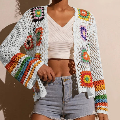 Women's Elegant Crochet Cardigan FitiqueFit